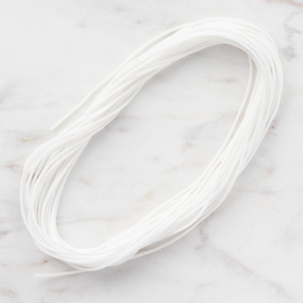 Loren 5m Nylon Cord for Craft, White