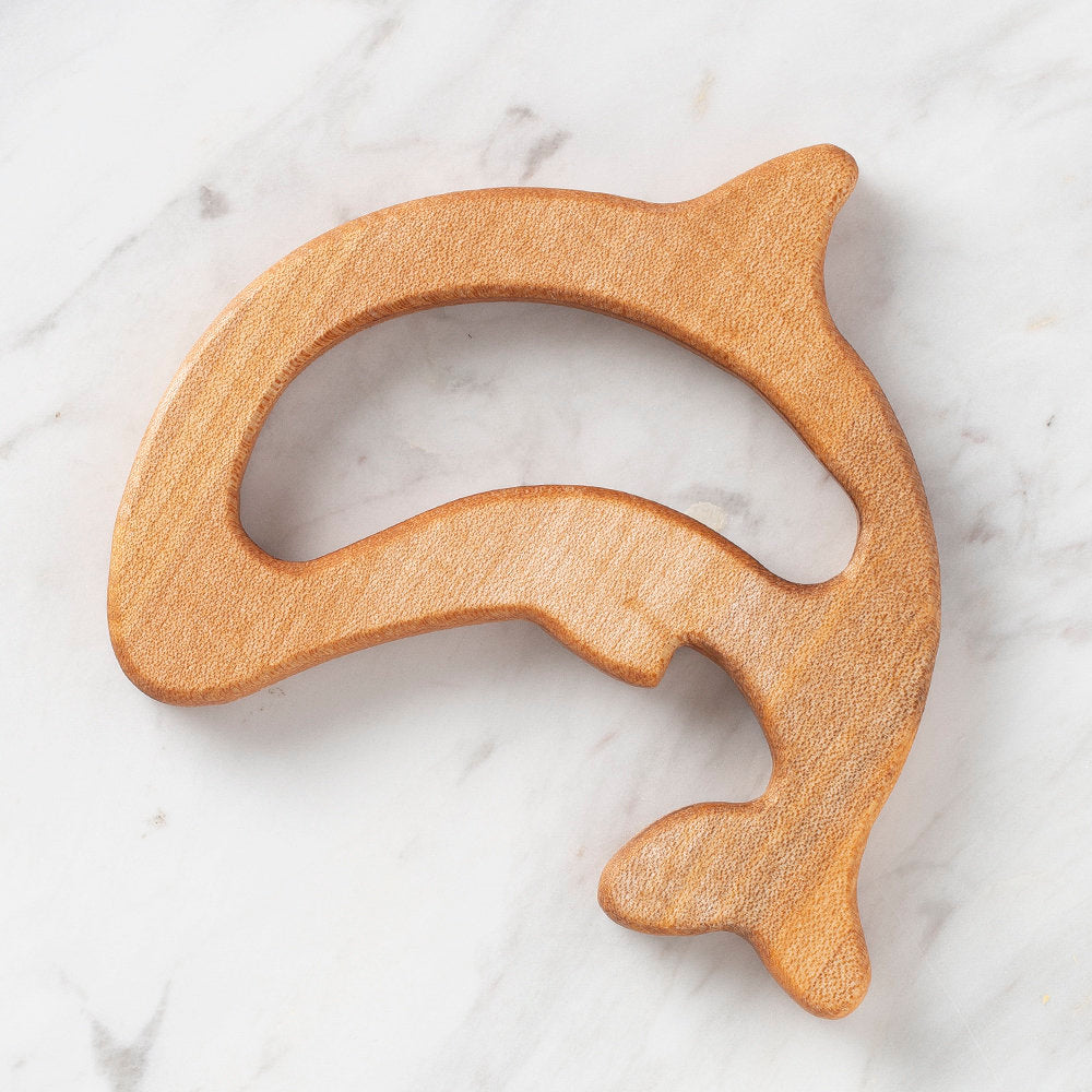 Hobi Baby Dolphin Shaped Organic Wooden Teething Ring - DK002