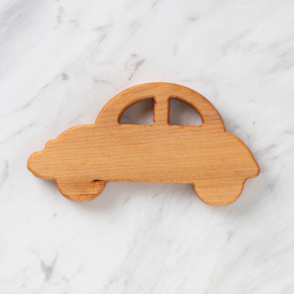 Hobi Baby Car Shaped Organic Wooden Teething Ring - DK013
