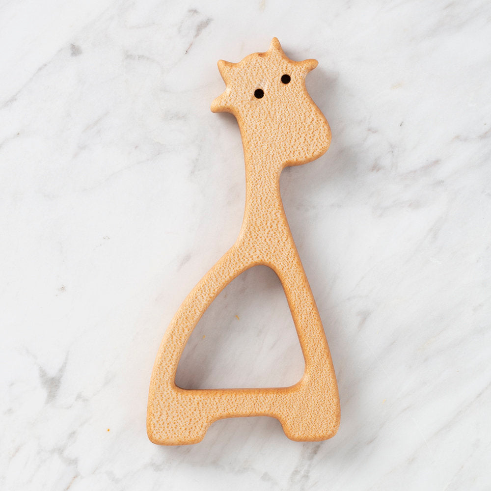 Hobi Baby Giraffe Shaped Organic Wooden Teething Ring - DK022