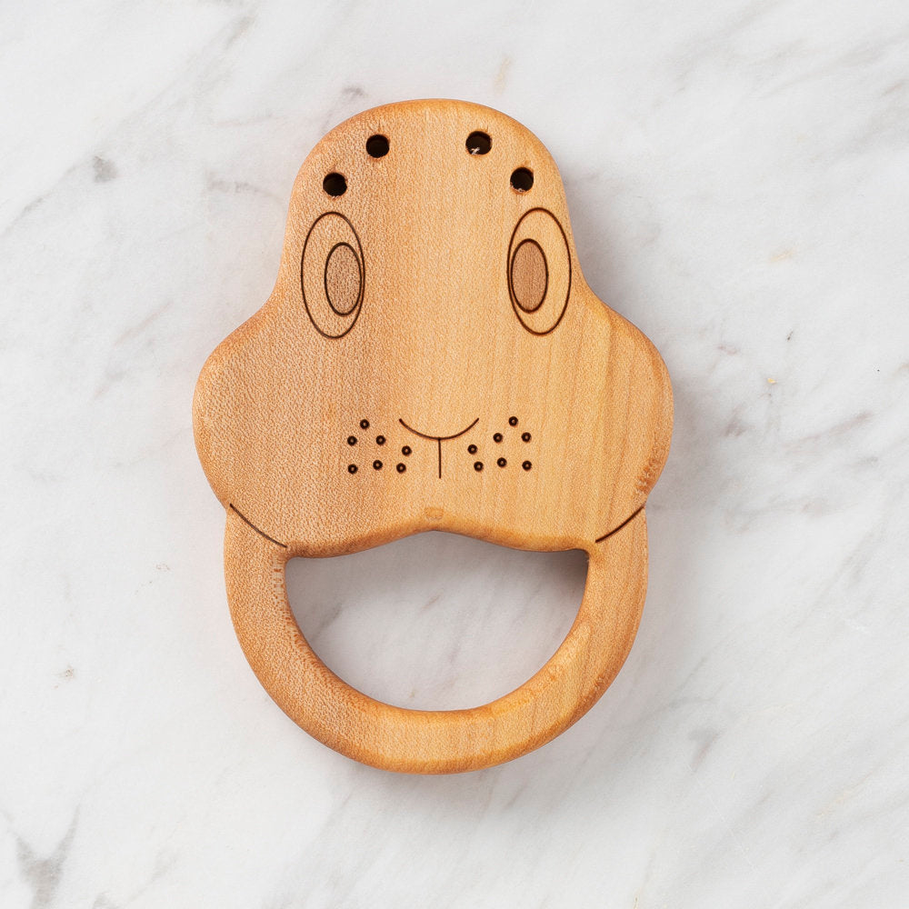 Hobi Baby Rabbit Shaped Organic Wooden Teething Ring - DK032