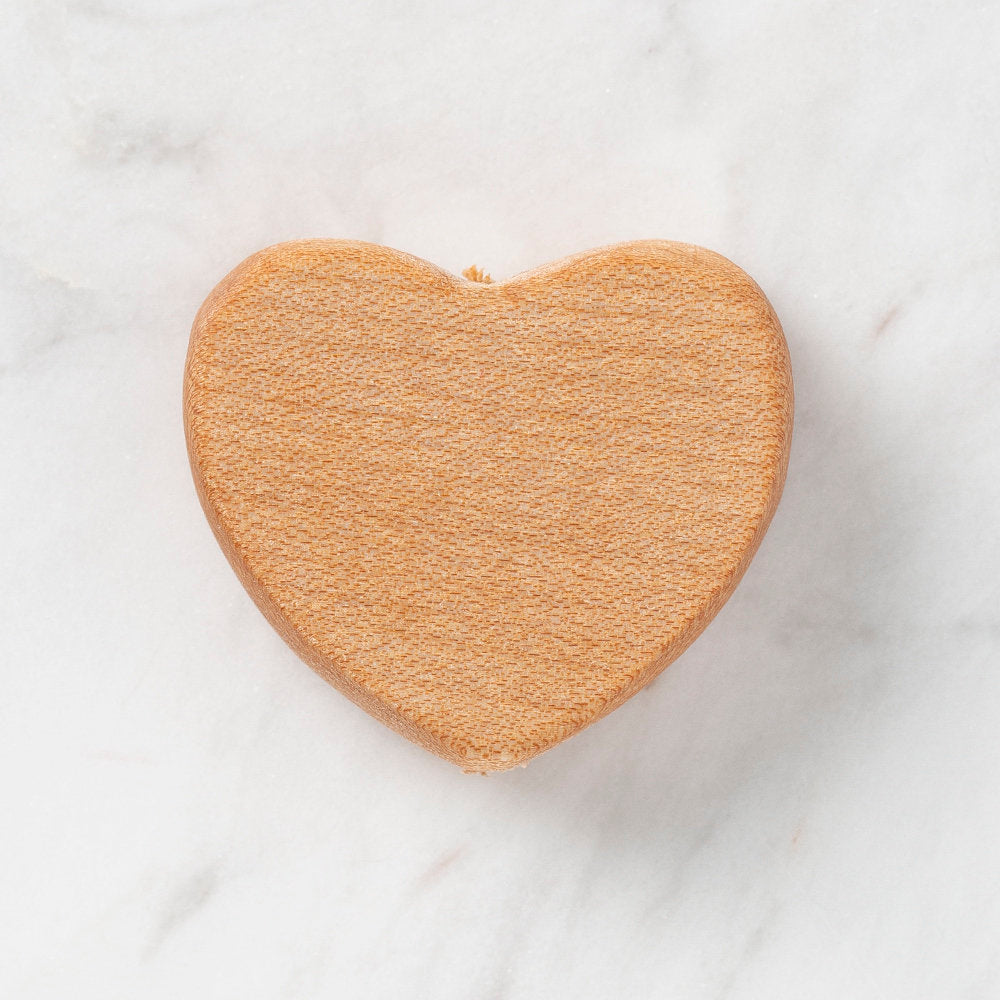 Hobi Baby Heart Shaped Organic Wooden Bead - FB004