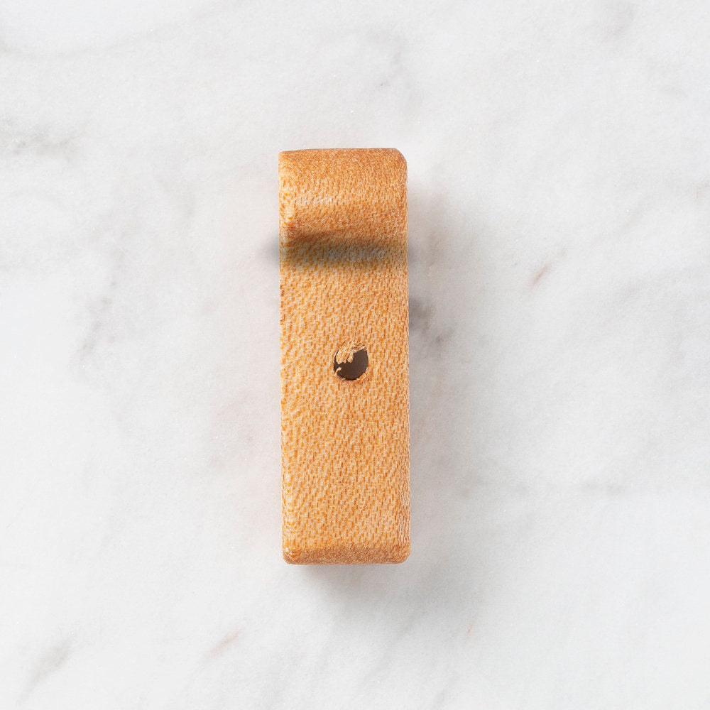 Loren Crafts Letter Shaped Organic Wooden Bead - İ