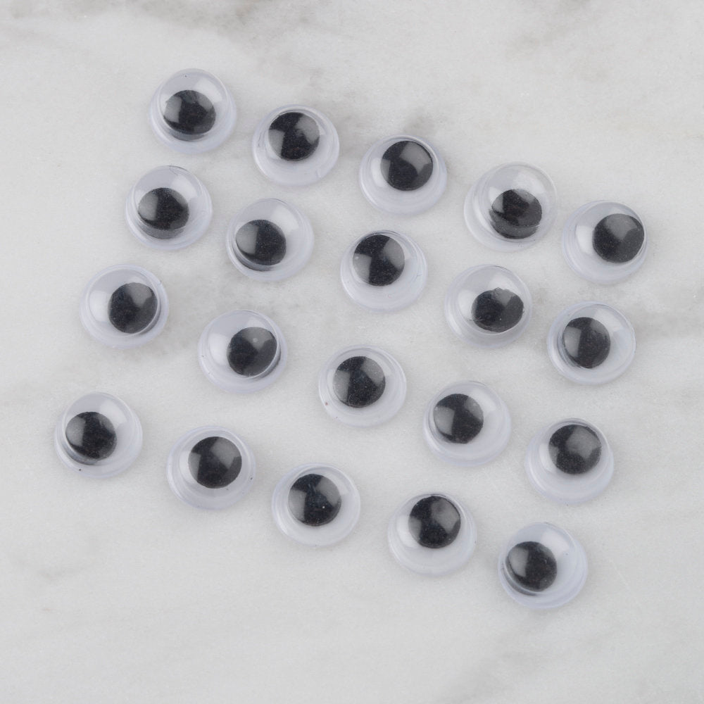 Loren 6 mm 20 Pcs Moving Googly Eyes