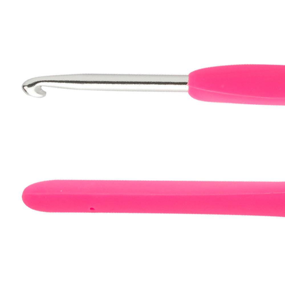 Loren 4 mm Soft Handled Crochet Hook, Pink