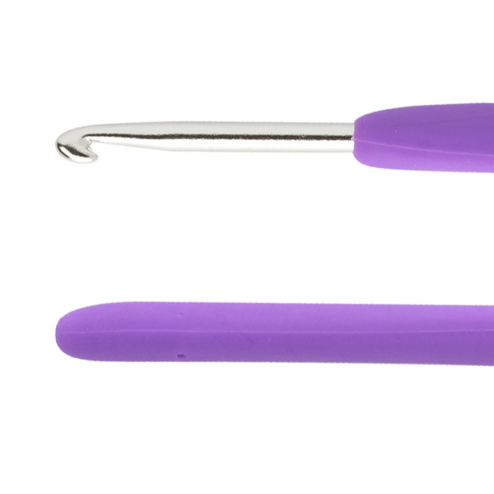 Loren 4 mm Soft Handled Crochet Hook, Purple