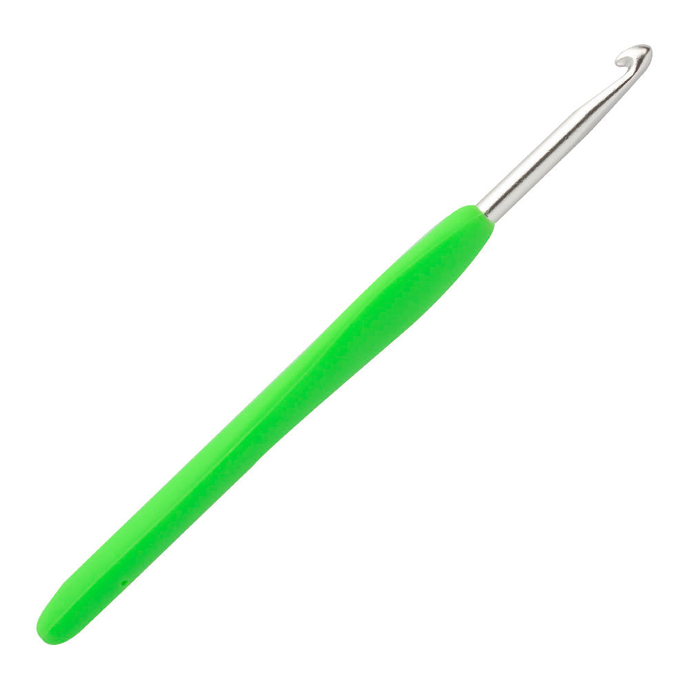 Loren 4.5 mm Soft Handled Crochet Hook, Green