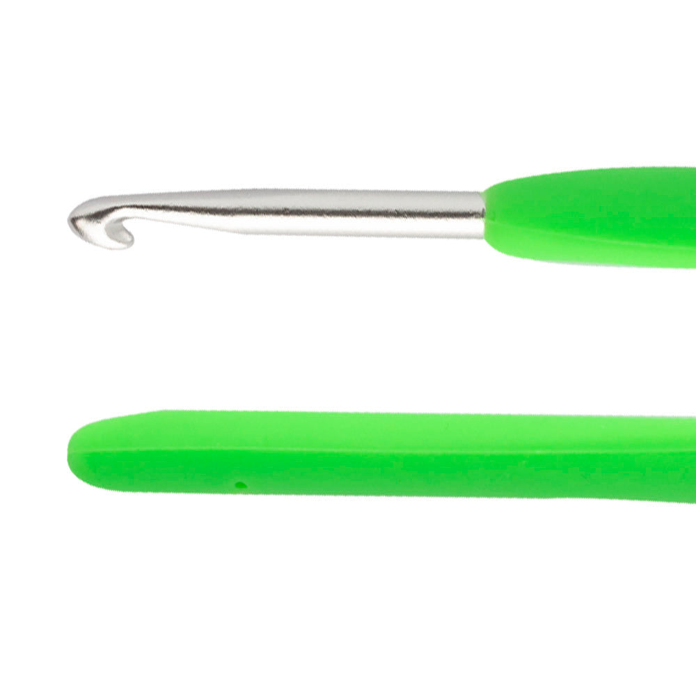 Loren 4.5 mm Soft Handled Crochet Hook, Green