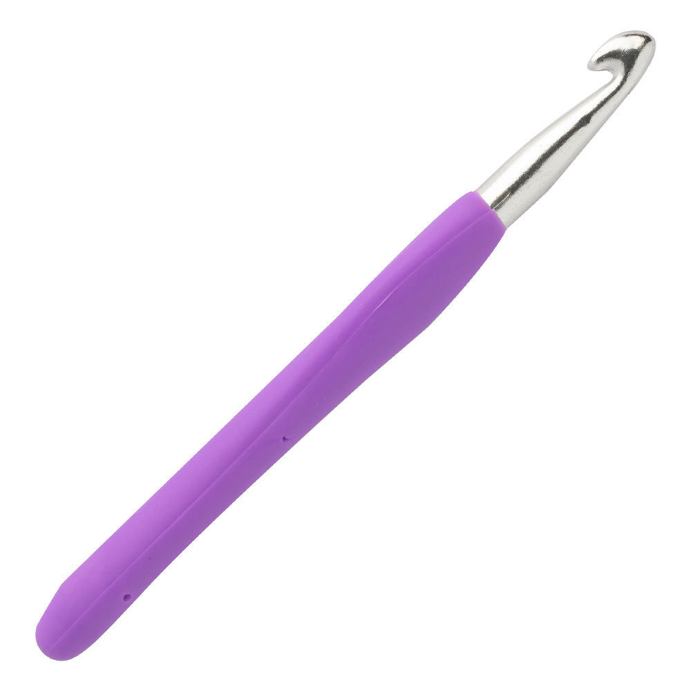 Loren 8 mm Soft Handled Crochet Hook, Purple