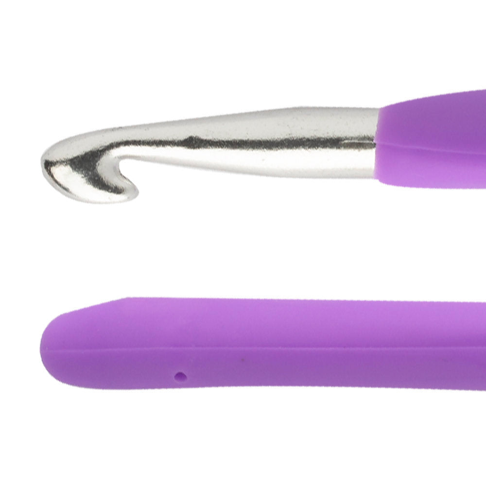 Loren 8 mm Soft Handled Crochet Hook, Purple