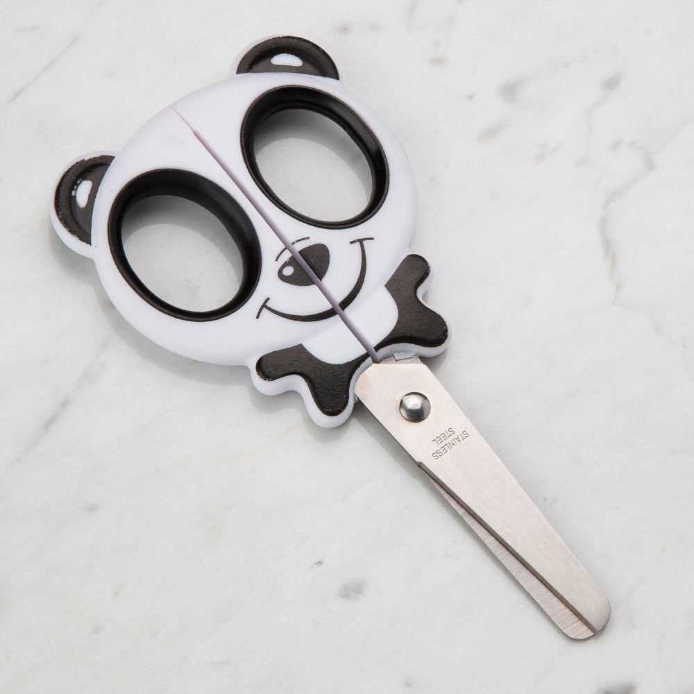 Kartopu 12.5 cm Animal Design Children's Scissor, Panda