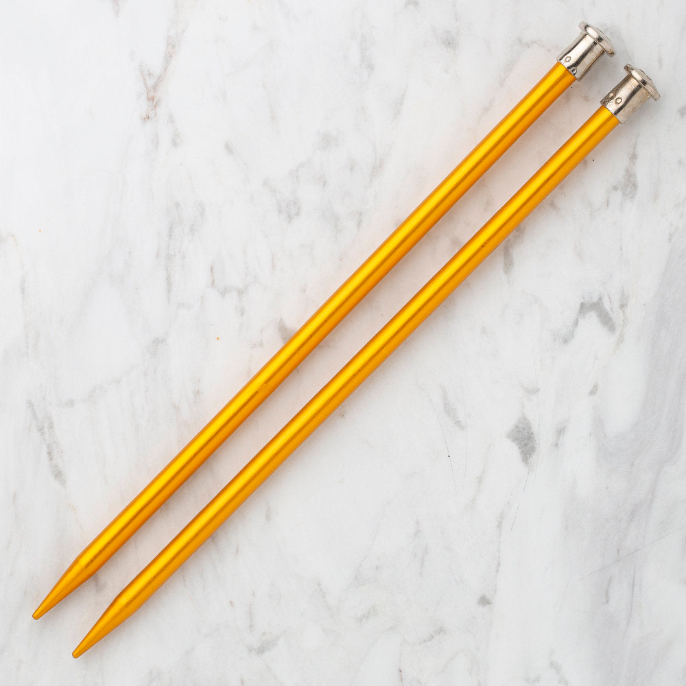 Kartopu 8 mm 25 cm Knitting Needles for Kid, Yellow