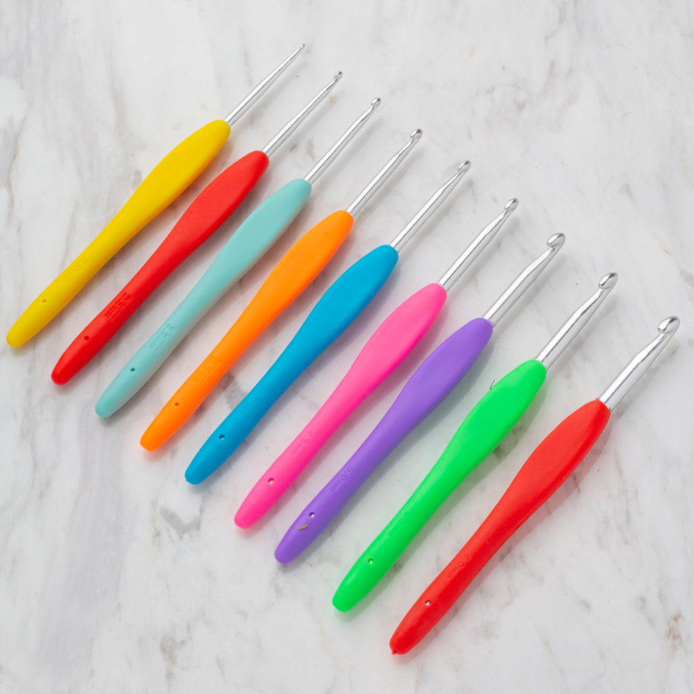 Loren Crafts Soft Handle Wool Crochet Hook Set  9-Piece