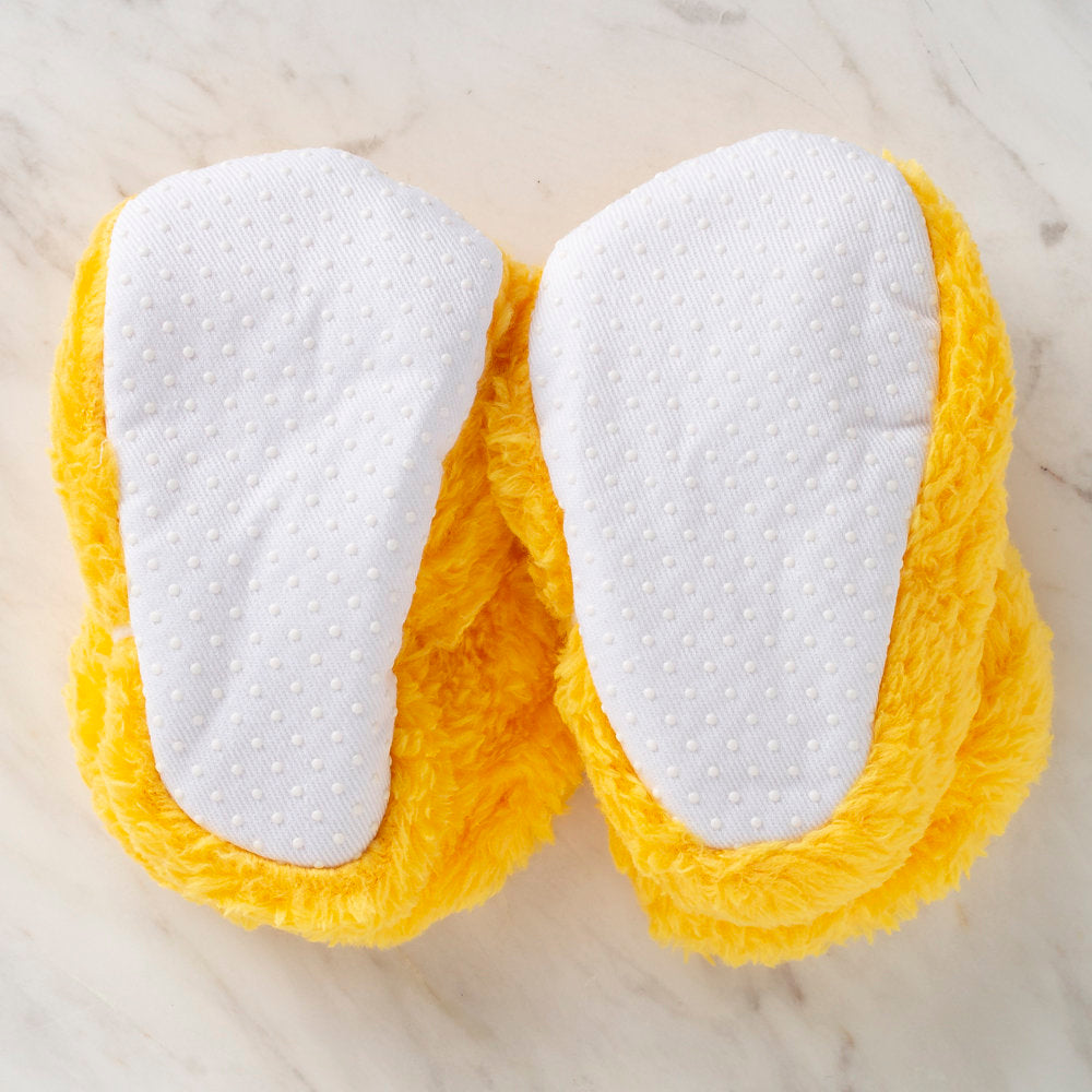 Loren Baby Booties, Yellow Cat