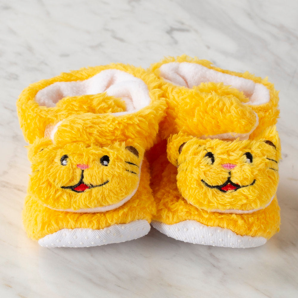 Loren Baby Booties, Yellow Cat