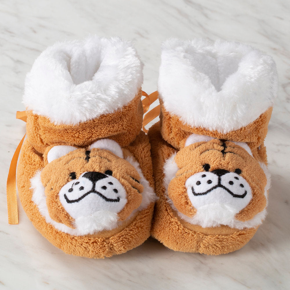brown baby booties
