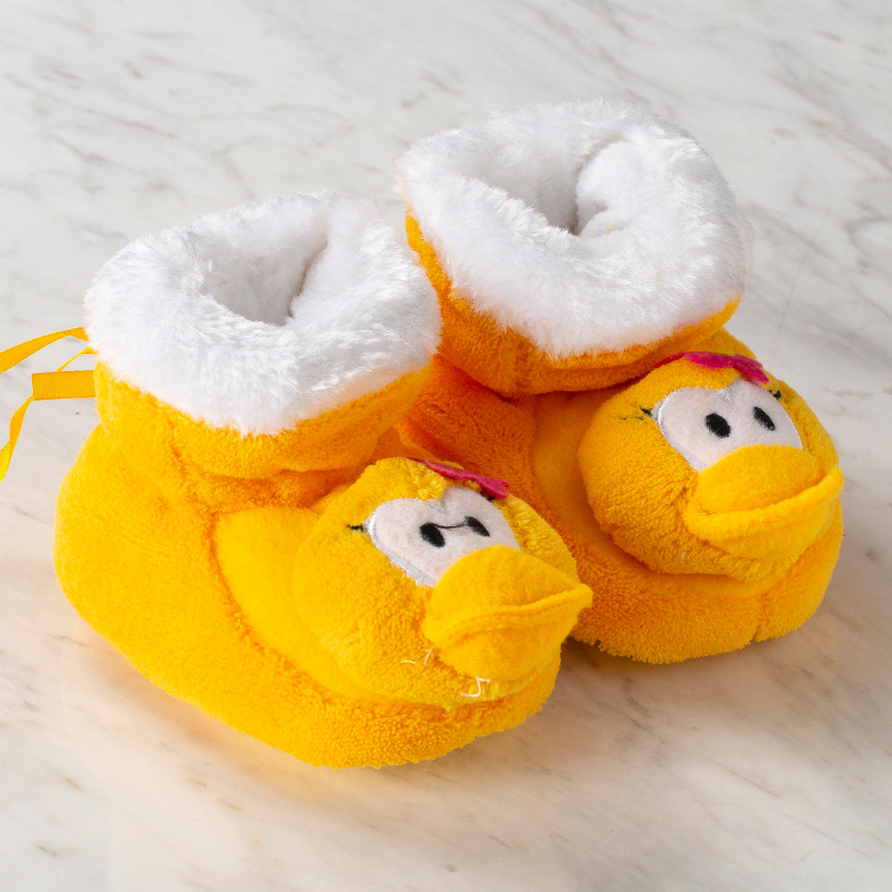 Loren Baby Booties, Yellow Duck - Large