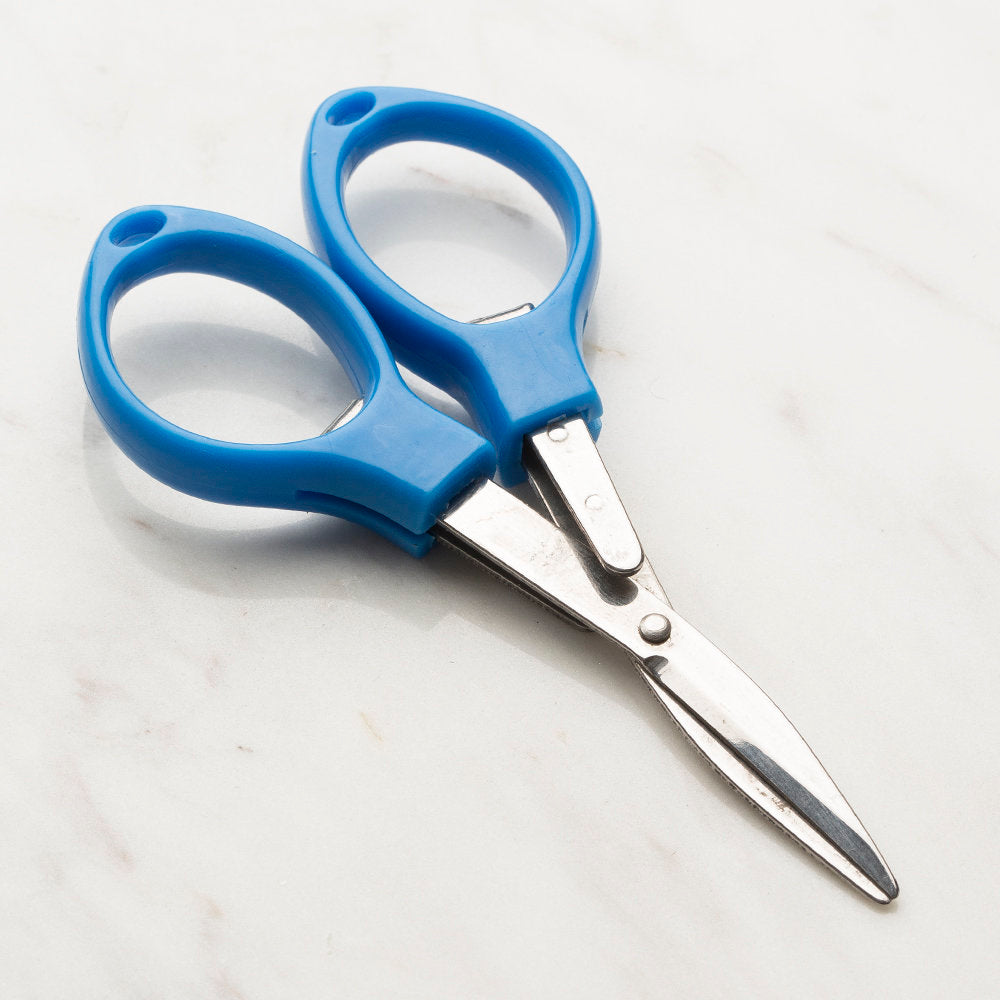 Loren Folding Scissors, Blue