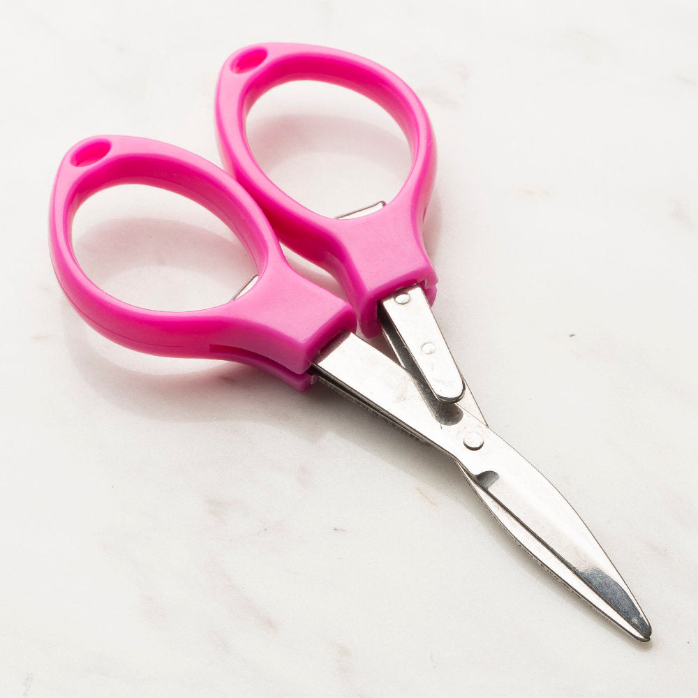 Loren Folding Scissors, Pink