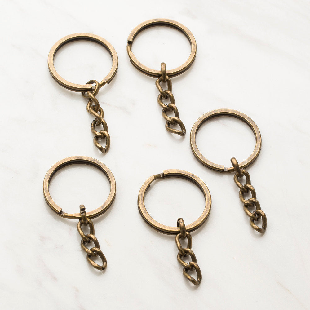 Loren Keychain (5 pcs), Dark Gold