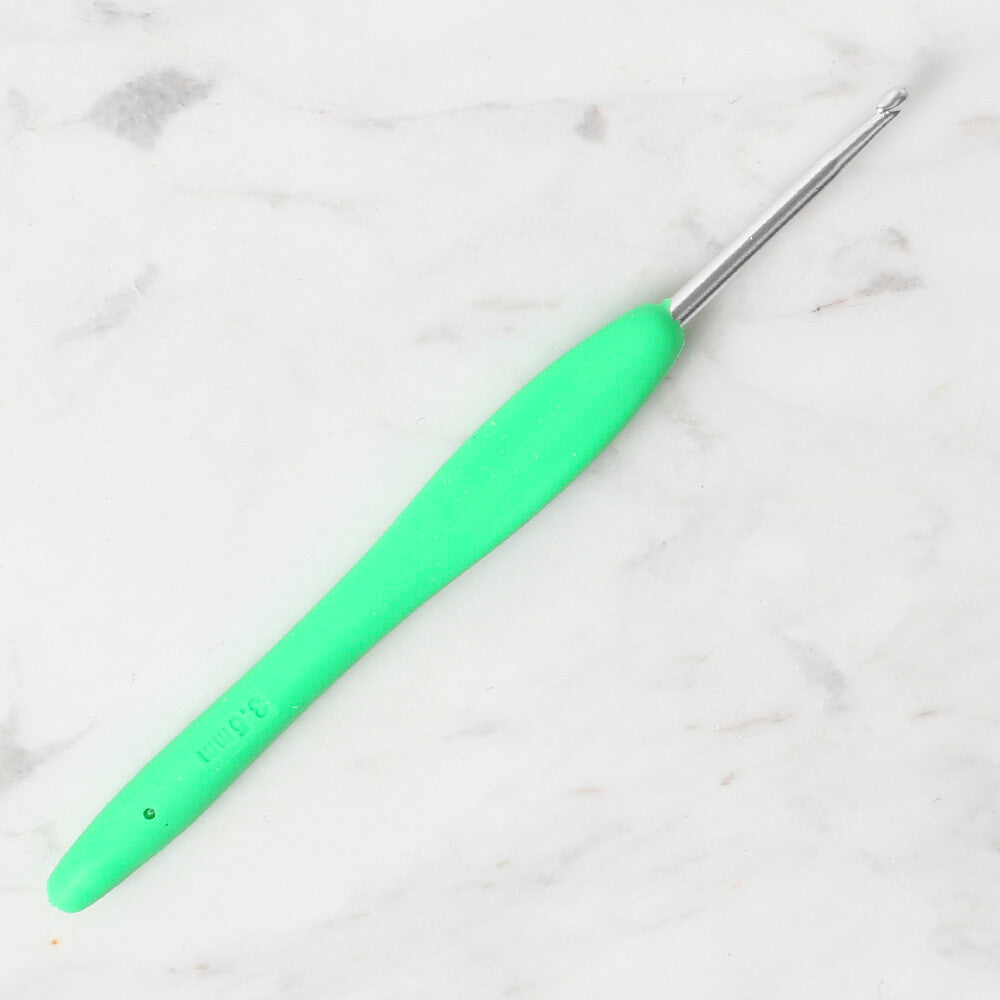 Yabalı 3.5mm Soft Handle Crochet Hook, Green