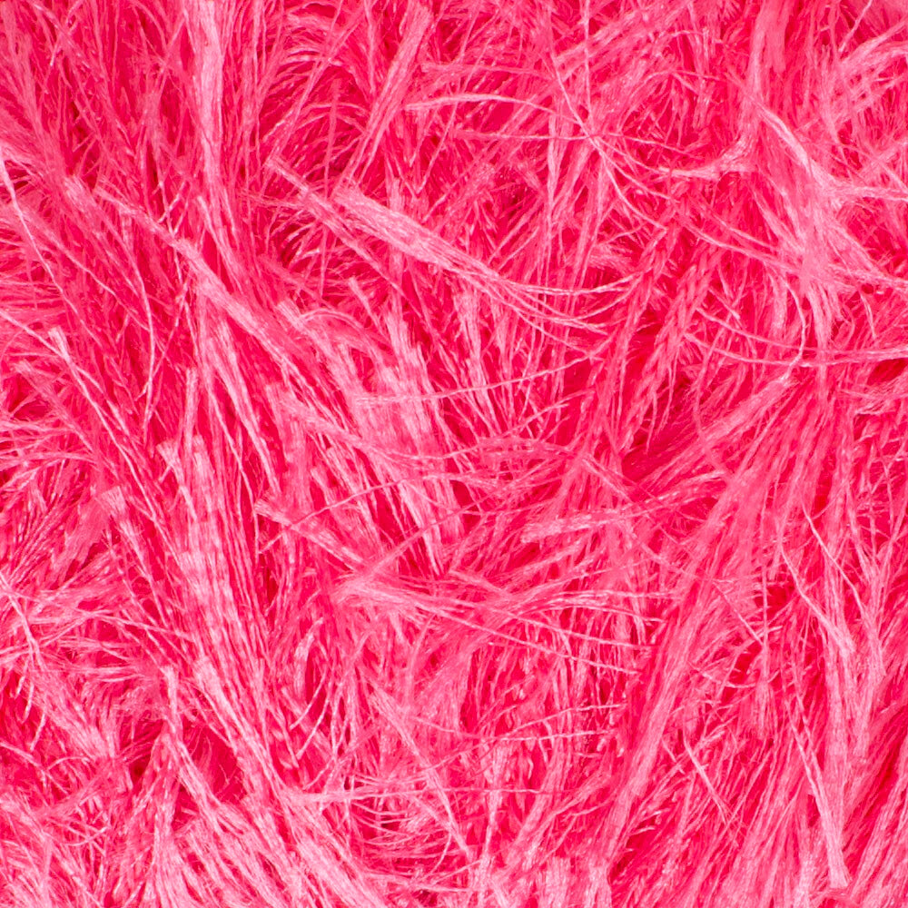 Loren Furry Knitting Yarn, Dark Pink - RF016