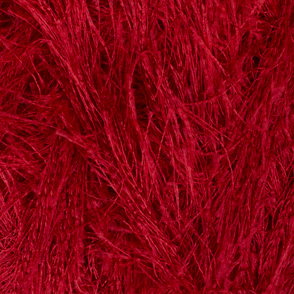 Loren Furry Knitting Yarn, Dark Red - RF024