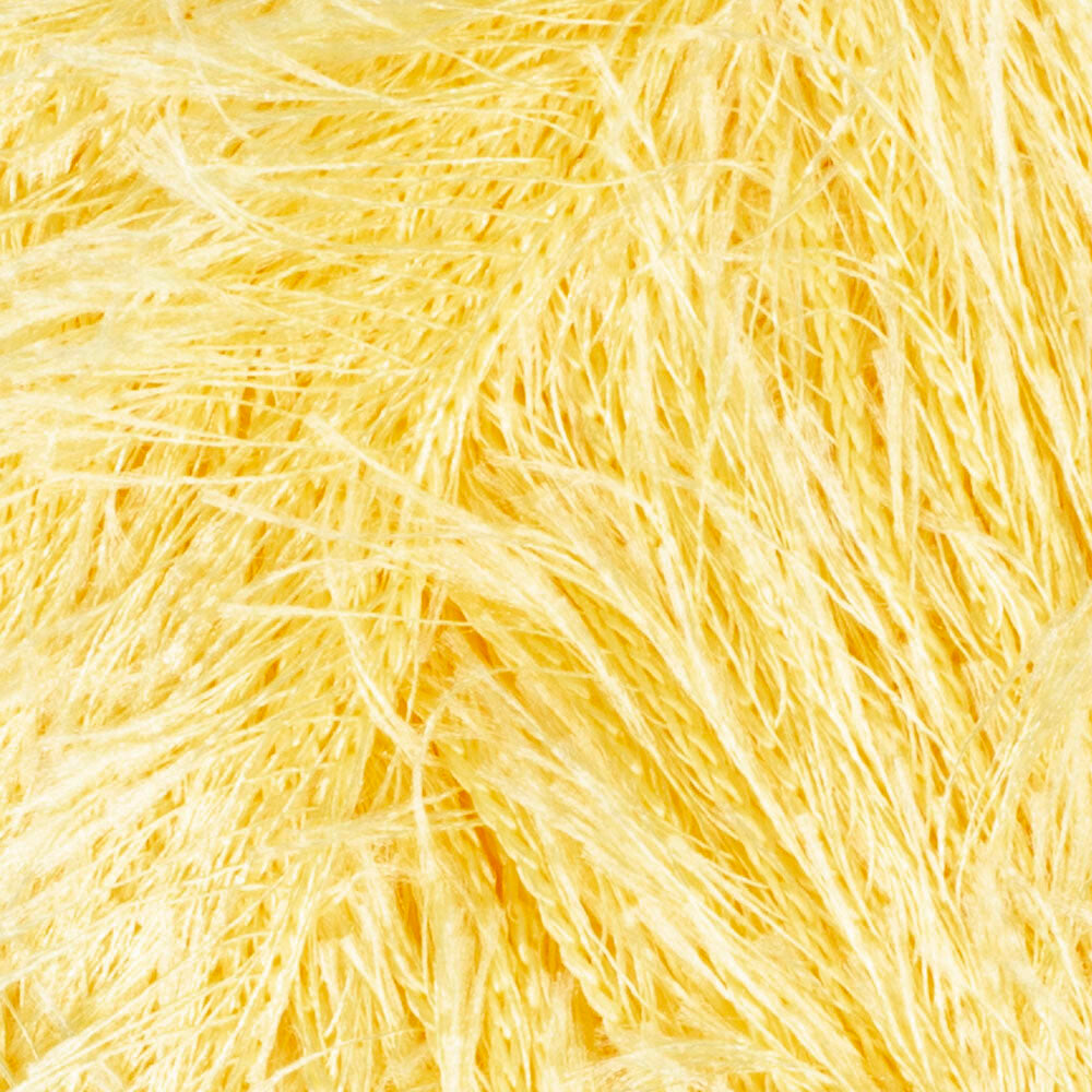 Loren Furry Knitting Yarn, Yellow - RF048