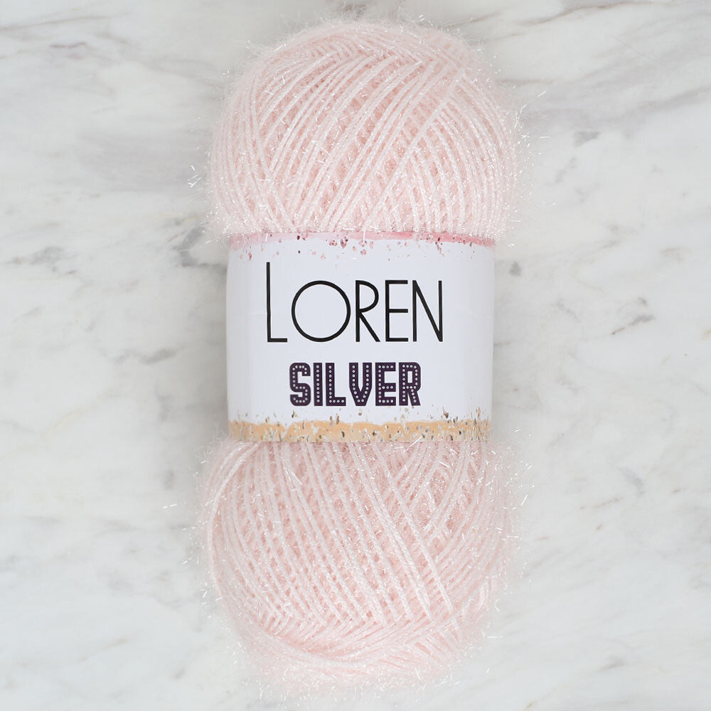Loren Silver Knitting Yarn, Dusty Pink - RS0062