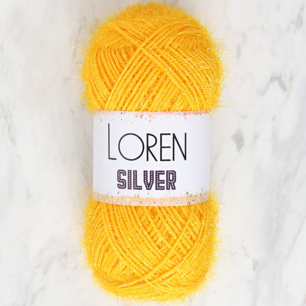 Loren Silver Knitting Yarn, Mustard - RS0075