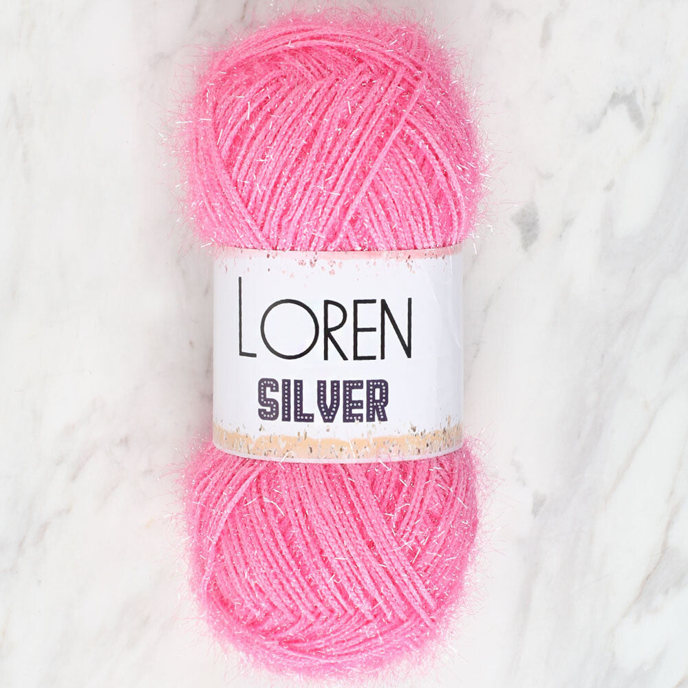 Loren Silver Knitting Yarn, Baby Pink  - RS0014