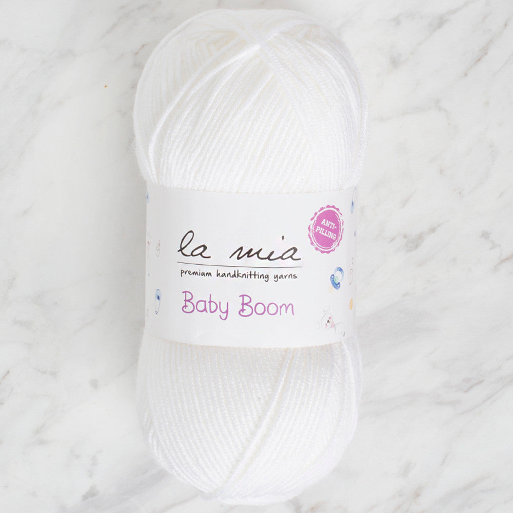 La Mia Baby Boom Yarn, White - 10
