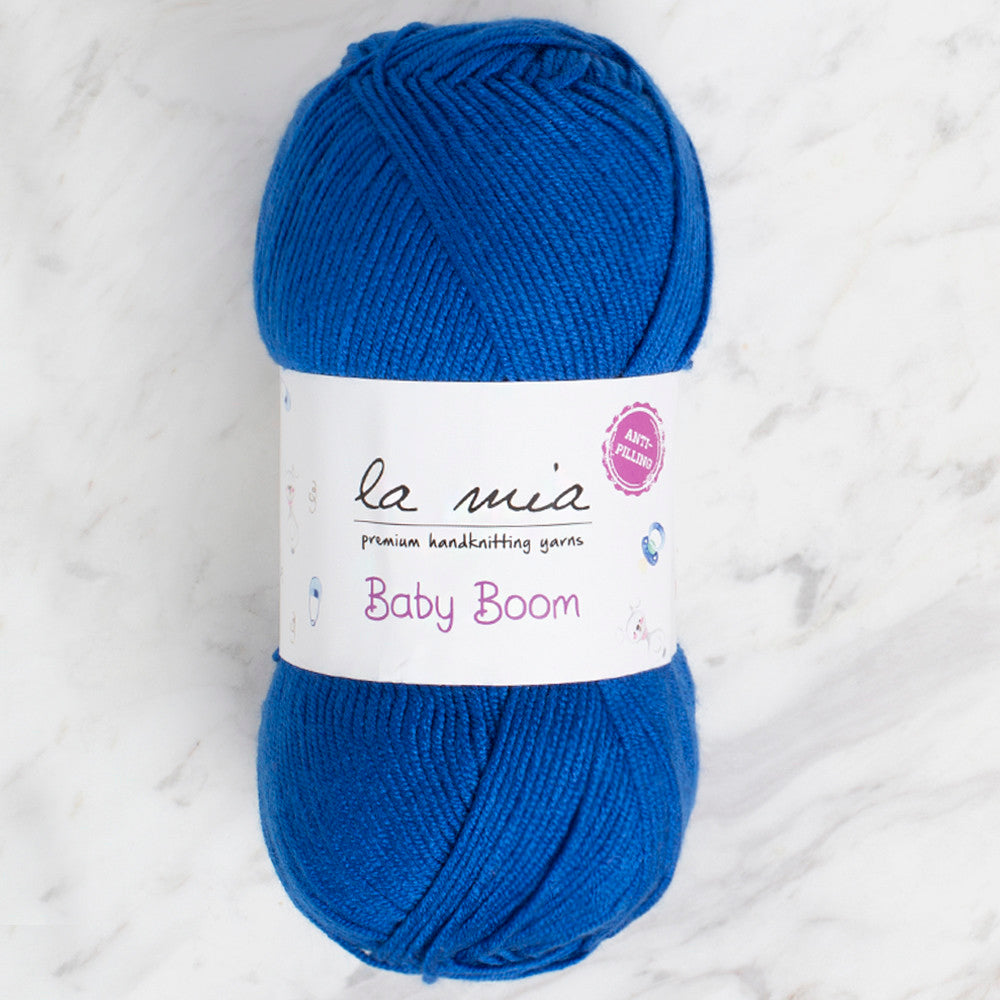 La Mia Baby Boom Yarn, Saxe Blue - 605