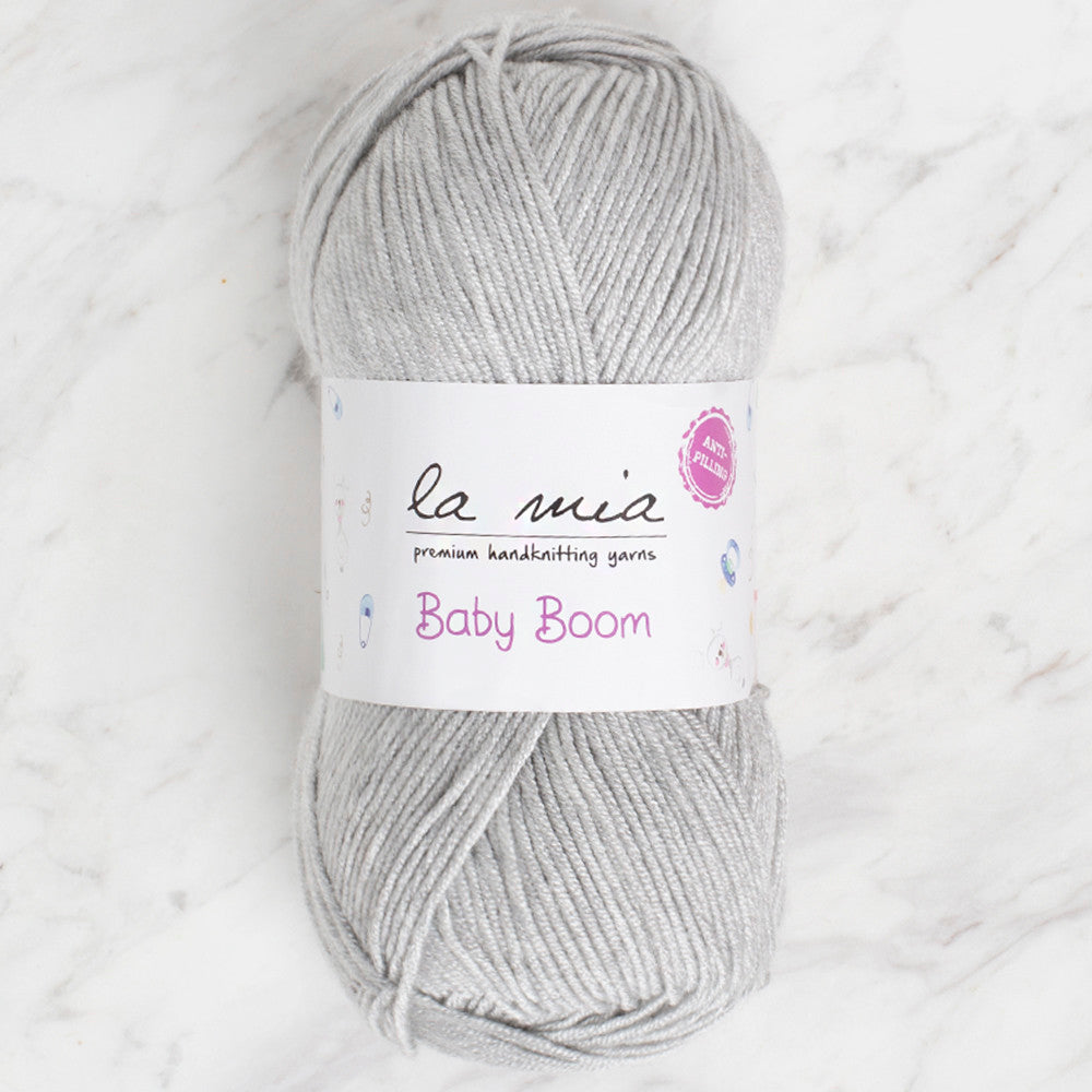 La Mia Baby Boom Yarn, Grey - 1111