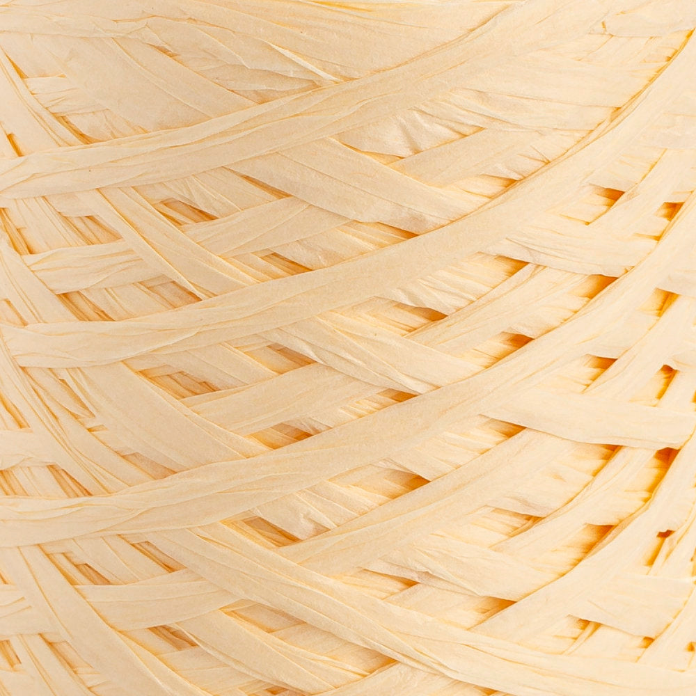 Loren Natural Raffia Paper Yarn, Yellow - 4