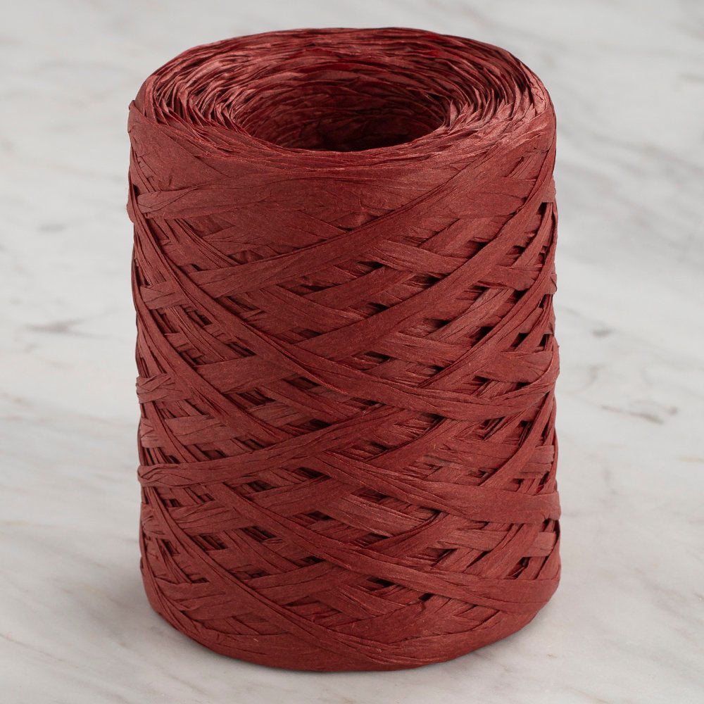 Loren Natural Raffia Paper Yarn, Brick - 17