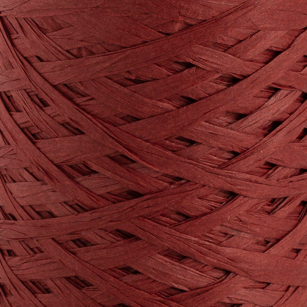 Loren Natural Raffia Paper Yarn, Brick - 17