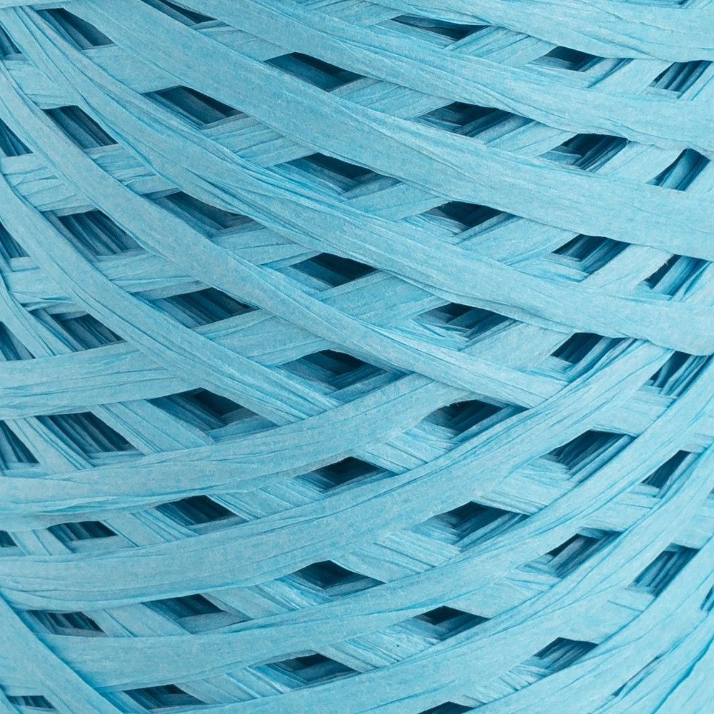 Loren Natural Raffia Paper Yarn, Turquoise - 20