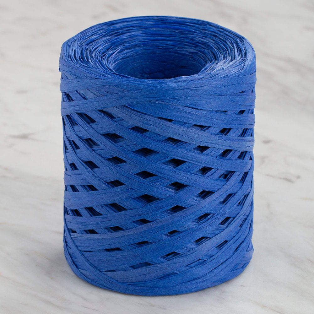 Loren Natural Raffia Paper Yarn, Saks Blue - 24