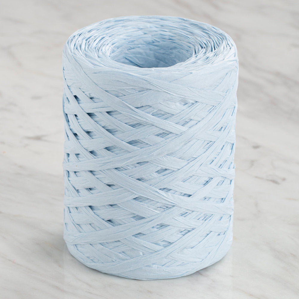 Loren Natural Raffia Paper Yarn, Light Blue - 27