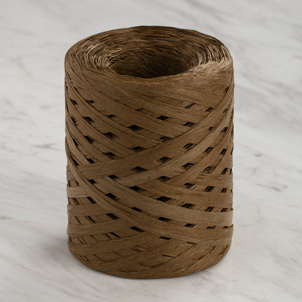 Loren Natural Raffia Paper Yarn, Khaki Green - 80