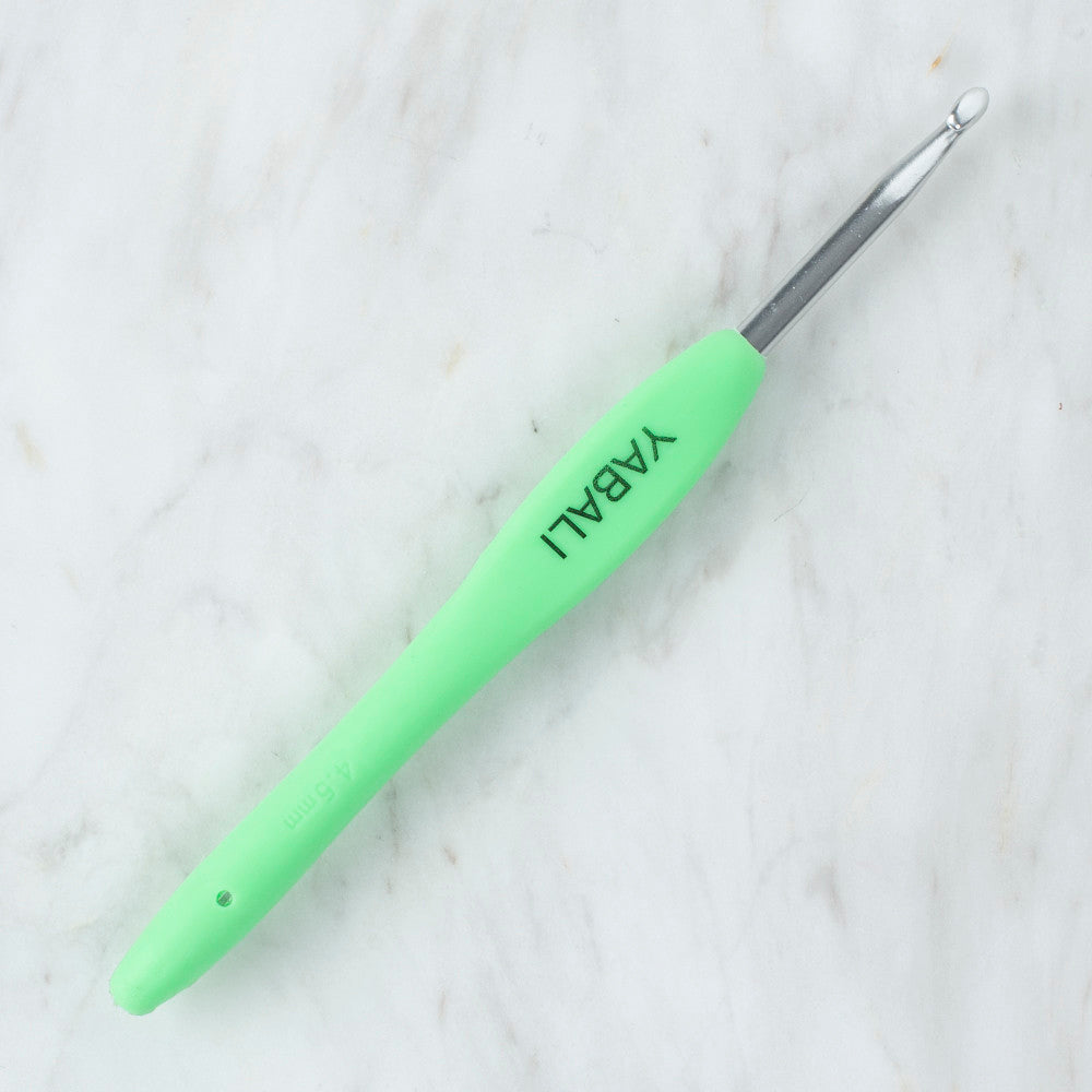 Yabalı 4.5 mm Soft Handle Crochet Hook, Green - YBL - 323