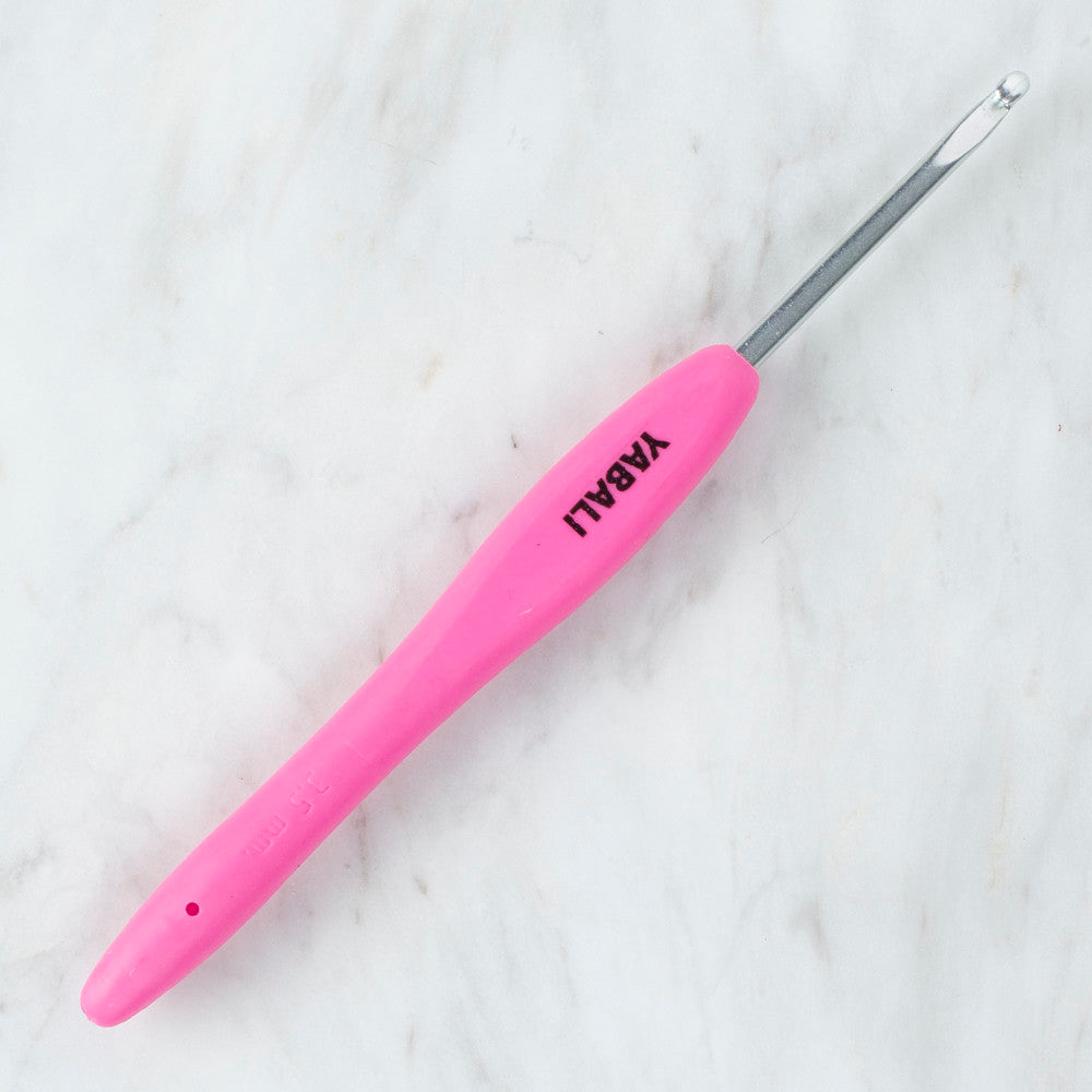 Yabalı 3.5 mm Soft Handle Crochet Hook, Pink - YBL - 323