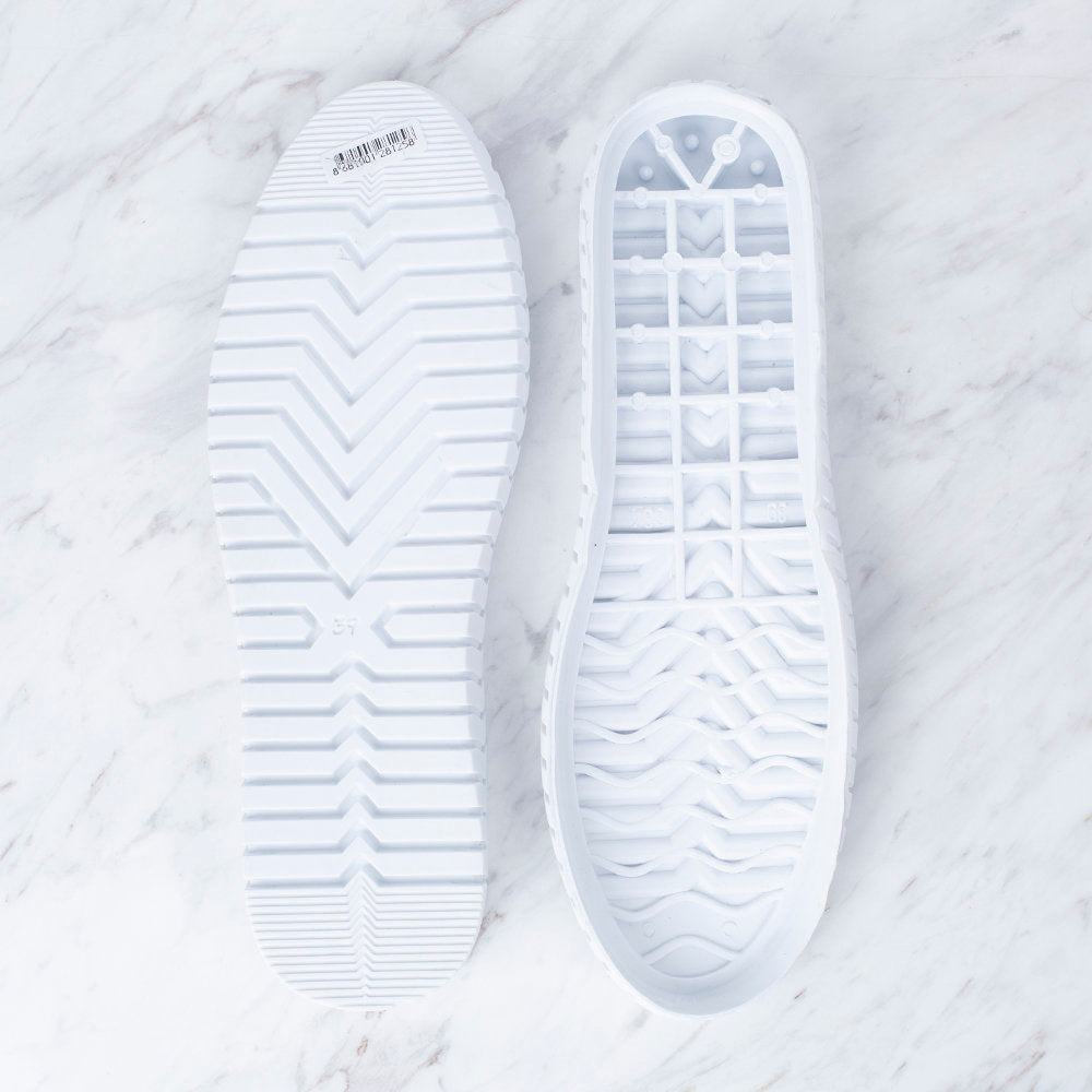Loren Espadrille / Shoe Sole Plastic Size:39 (US 8.5) White