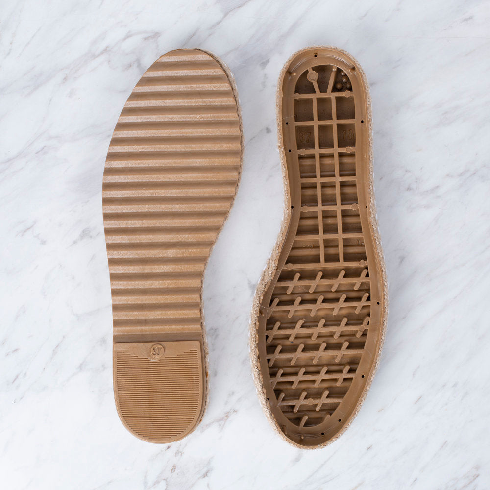 Loren Espadrille / Shoe Sole Straw Size:37 (US 6.5) Brown