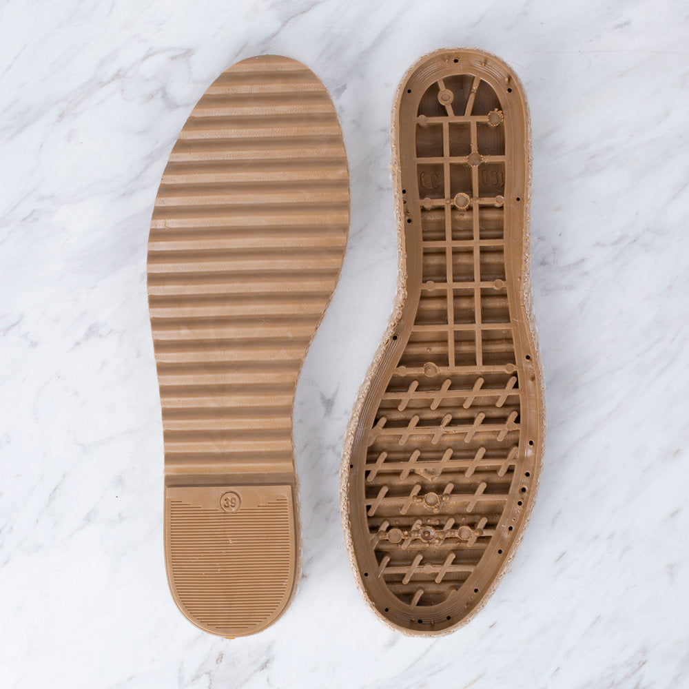 Loren Espadrille / Shoe Sole Straw Size:39 (US 8.5) Brown