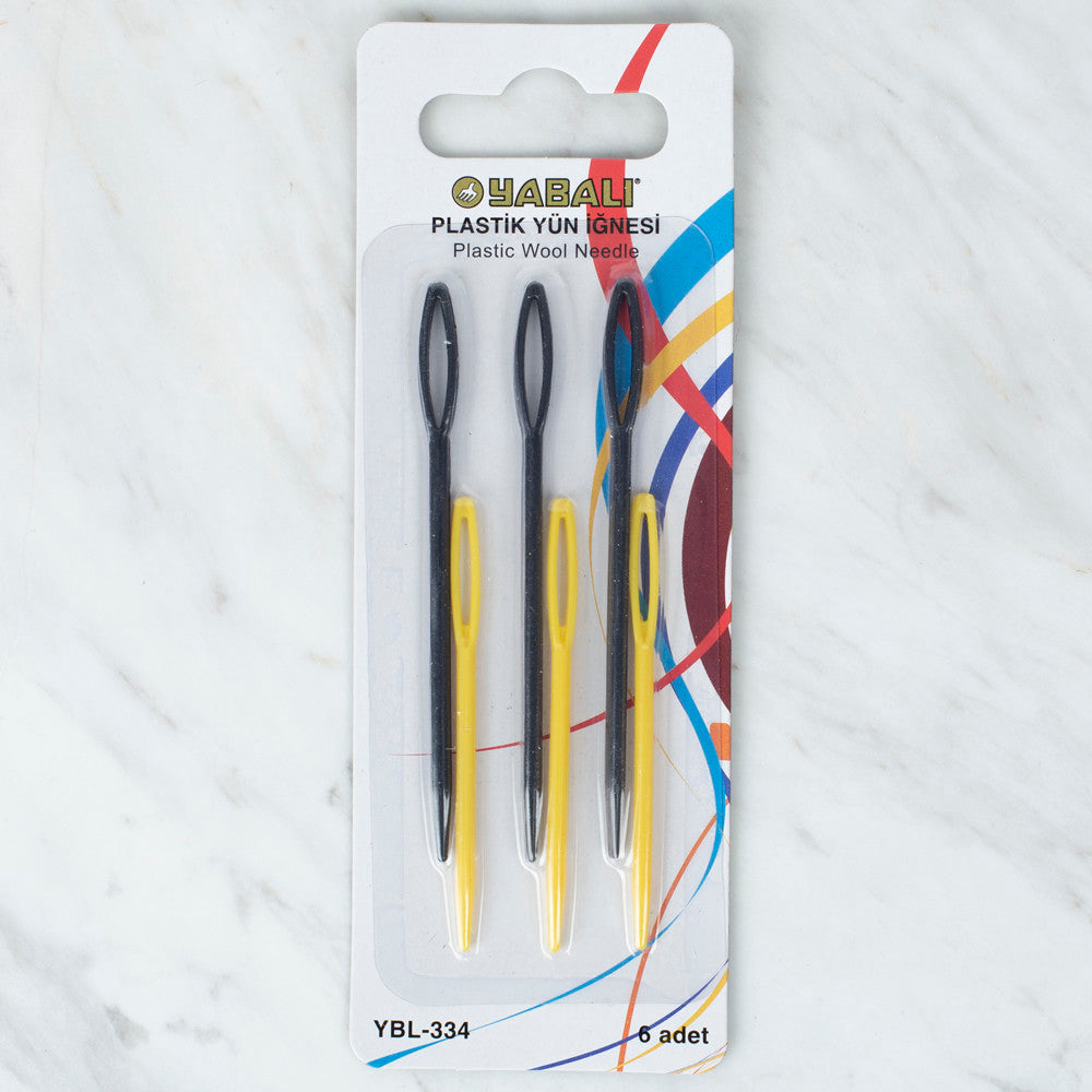 Yabalı Plastic Tapestry Needle (6 Pack), Black Yellow - YB - 334