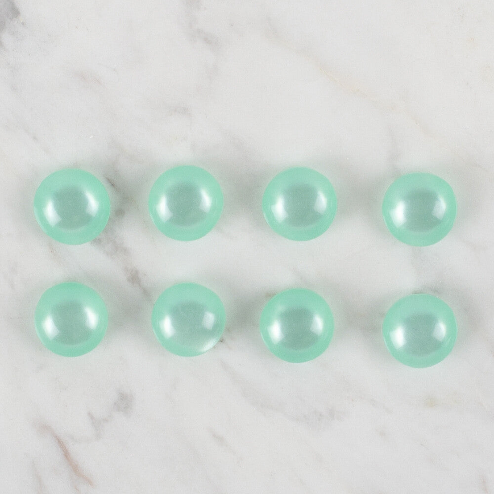 Loren Crafts 8 Pack Button, Green - 44
