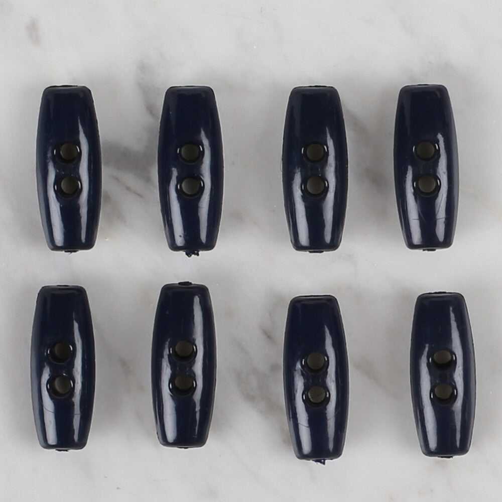 Loren Crafts 8 Pack Shepherd Button, Navy Blue- 55