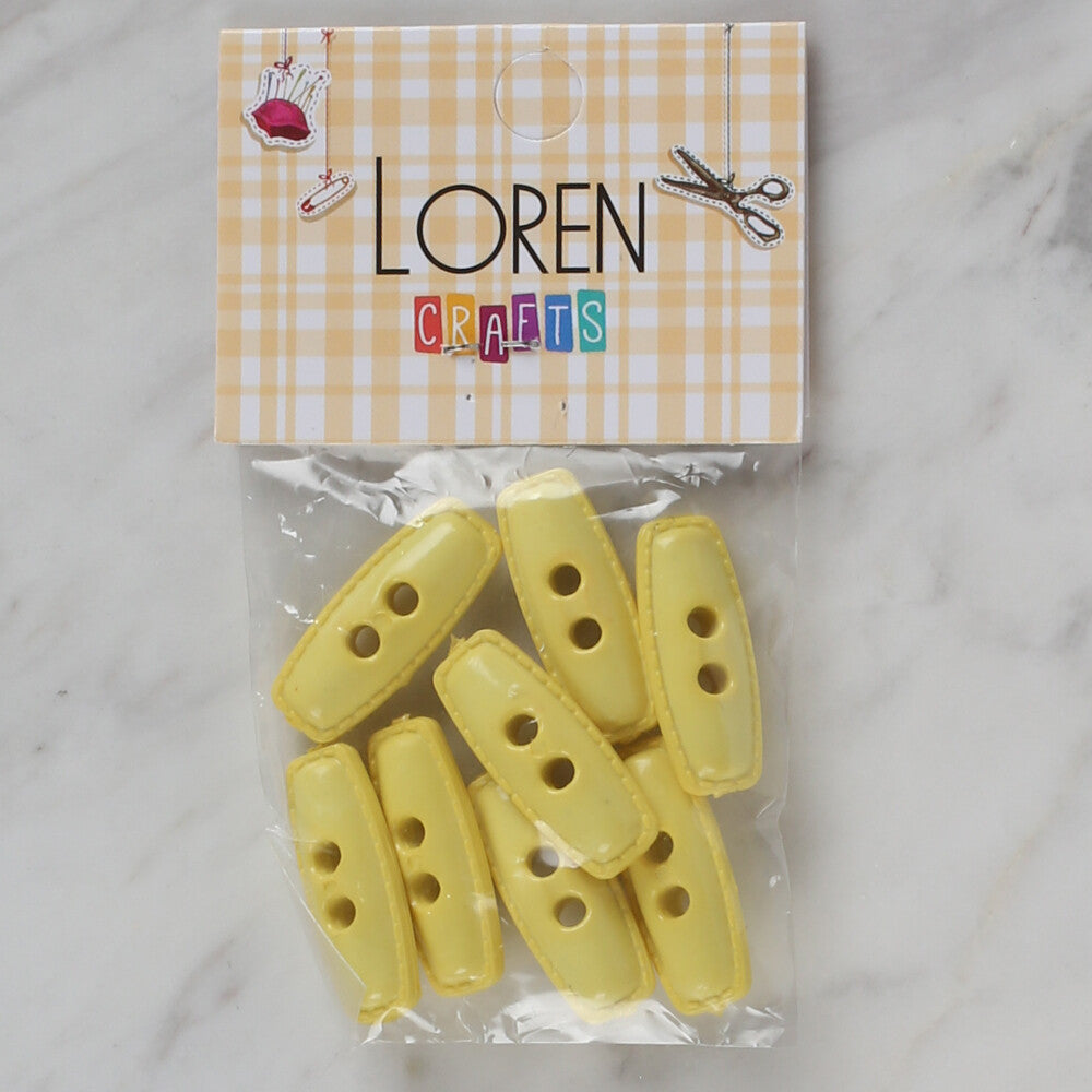 Loren Crafts Pack Shepherd Button, Yellow - 77